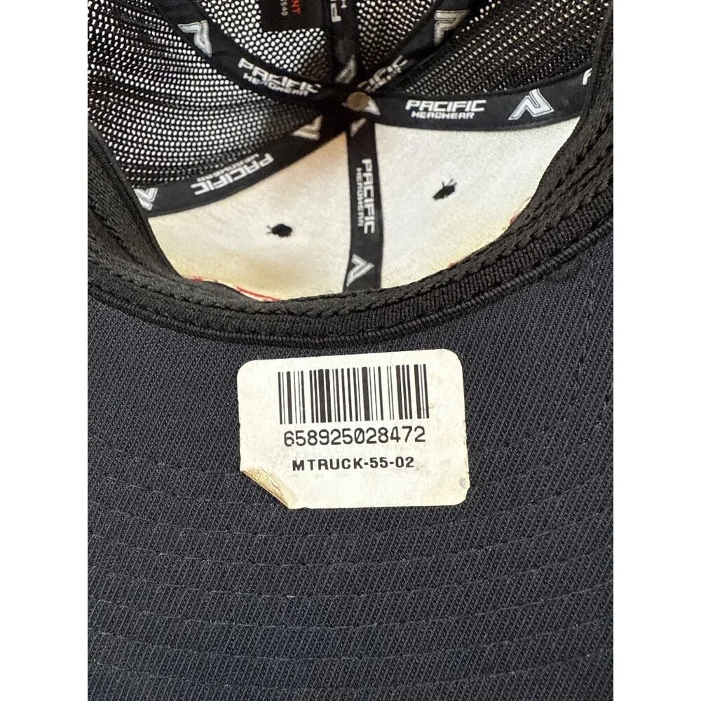 Miken Black Trucker Hat with Red Logo